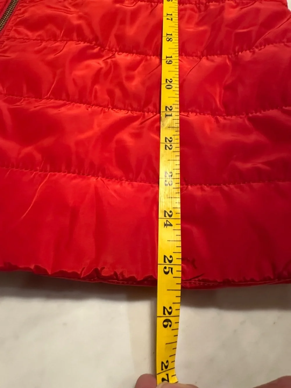Michael Kors Red Quilted Puffer Vest - Women's Size Large - Picture 7 of 10
